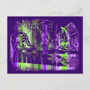 Alice Stripey Trippey Postkarte