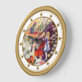 Alice sucht Rat von der Raupe Große Wanduhr (Winkel)