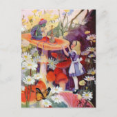 Alice sucht Rat von der Raupe Postkarte (Vorderseite)