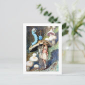 Alice Sucht Rat von der Raupe Postkarte (Stehend Vorderseite)