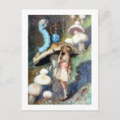 Alice Sucht Rat von der Raupe Postkarte (Vorderseite)
