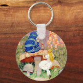 Alice sucht Rat von der Raupe Schlüsselanhänger (Vorderseite)