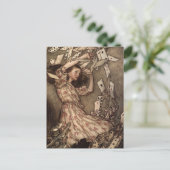Alice Swarmed durch Kartenspielen Postkarte (Stehend Vorderseite)