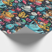 Alice Tea Party Theme Geschenkpapier (Ecke)