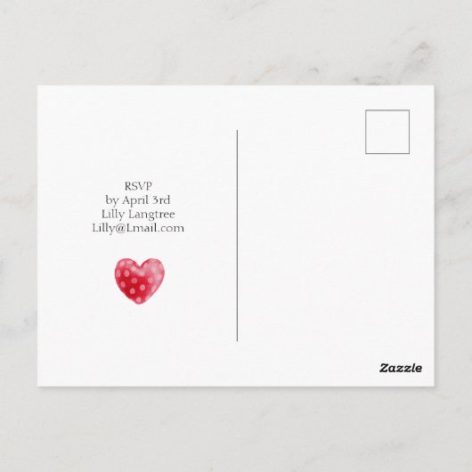 Alice Tea Party Themed Postkarte (Rückseite)