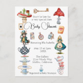 Alice Tea Party Themed Postkarte (Vorderseite)