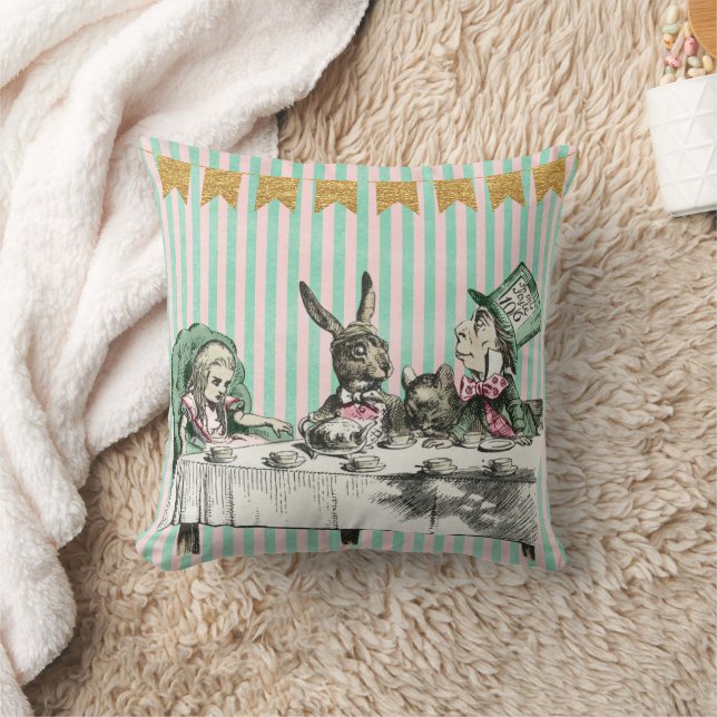Alice Tea Party Throw Kissen (Decke)