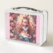 Alice Tea Time Metall Brotdose (Rückseite)