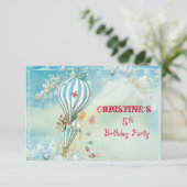 Alice Tea um vier UAWG RSVP Karte (Stehend Vorderseite)