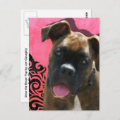 Alice the Boxer Pup von Jen Geraghty Postkarte (Vorne/Hinten)