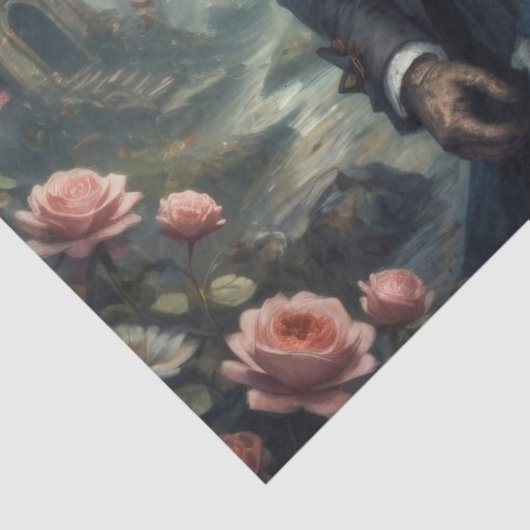 Alice & the Cheshire Cat Decoupage Seidenpapier (Detail)