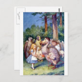 Alice & the Dodo in Full Color Postkarte (Vorne/Hinten)
