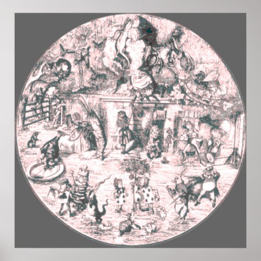 Alice & The Gang Pink Tint Poster (Vorne)