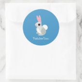 Alice the Rabbit Runder Aufkleber (Tasche)