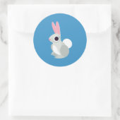 Alice the Rabbit Runder Aufkleber (Tasche)