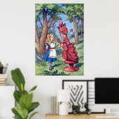 Alice & The Red Queen Poster (Heimbüro)