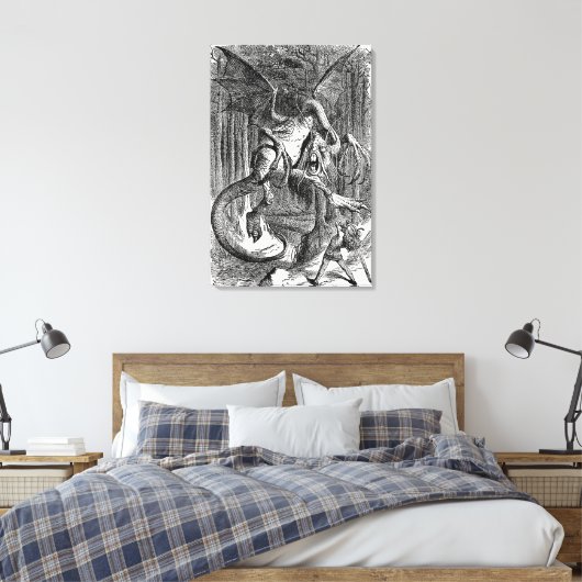 Alice Through the Looking Glass - The Jabberwocky Leinwanddruck (Insitu (Schlafzimmer))