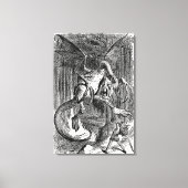 Alice Through the Looking Glass - The Jabberwocky Leinwanddruck (Vorderseite)