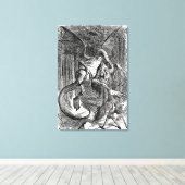 Alice Through the Looking Glass - The Jabberwocky Leinwanddruck (Insitu (Holzboden))