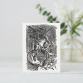 Alice Through the Looking Glass - The Jabberwocky Postkarte (Stehend Vorderseite)