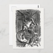 Alice Through the Looking Glass - The Jabberwocky Postkarte (Vorne/Hinten)