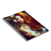 Alice Time Behalte das Moving AI Generated Art Not Notizblock (Rechte Seite)