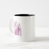 Alice Tiny Door Zweifarbige Tasse (Vorderseite Links)
