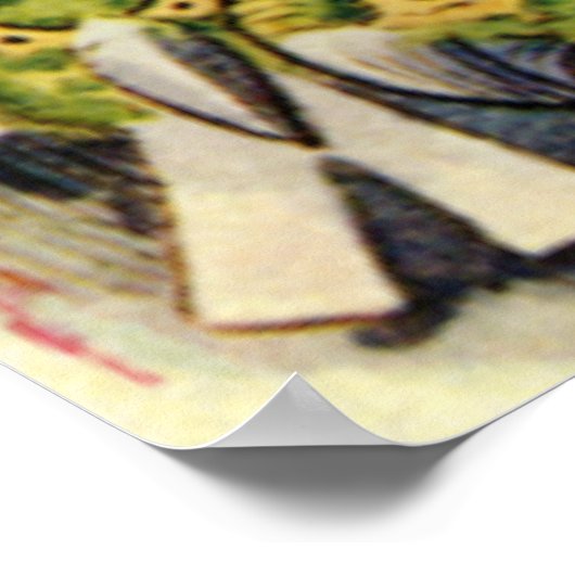 Alice tippt die Jury Box in Wonderland Poster (Ecke)