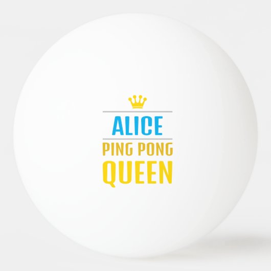 Alice Tischtennisball (Vorderseite)