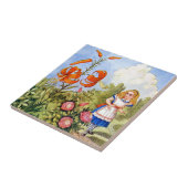 Alice-Treffen, die Blumen im Märchenland sprechen Fliese (Seite)