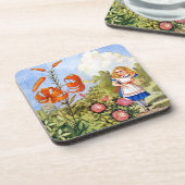 Alice-Treffen, die Blumen im Märchenland sprechen Untersetzer (Linke Seite)