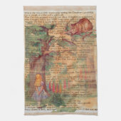 Alice trifft Cheshire.cat Handtuch (Vertikal)