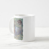 Alice trifft Cheshire-Katze Kaffeetasse (Vorderseite Links)