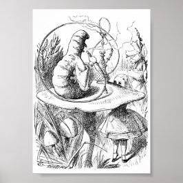 Alice trifft das Raupe Poster