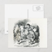 Alice trifft den Dodo Postkarte (Vorne/Hinten)