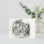 Alice trifft den Dodo Postkarte (Stehend Vorderseite)