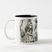 Alice trifft den Dodo Zweifarbige Tasse (Links)