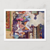 Alice trifft die Duchess und das Pic Baby Postkarte (Vorderseite)