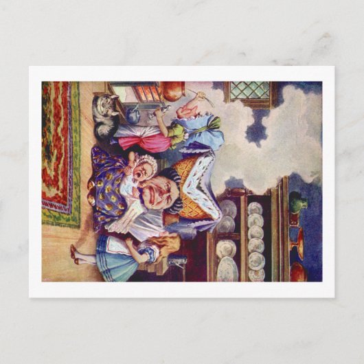 Alice trifft die Duchess und das Pic Baby Postkarte (Vorderseite)