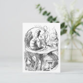 Alice trifft die Raupe - Alice im Wunderland Postkarte (Stehend Vorderseite)