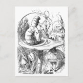 Alice trifft die Raupe - Alice im Wunderland Postkarte (Vorderseite)