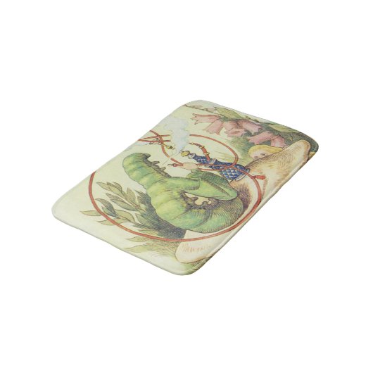 Alice trifft die Raupe Badematte (Schrägansicht)