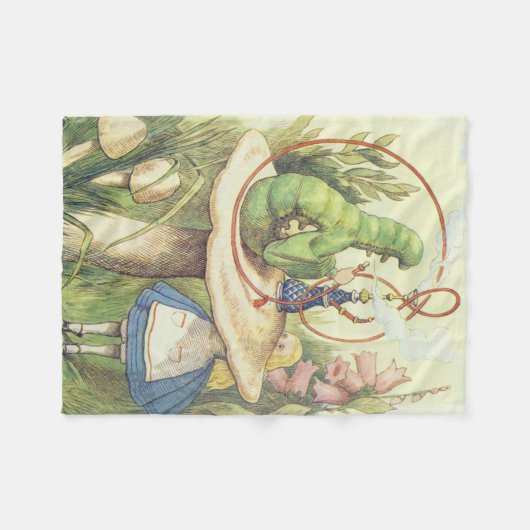Alice trifft die Raupe Fleecedecke (Vorderseite (Horizontal))