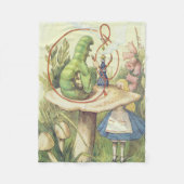 Alice trifft die Raupe Fleecedecke (Vorderseite)