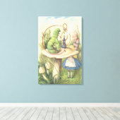 Alice trifft die Raupe Leinwanddruck (Insitu (Holzboden))