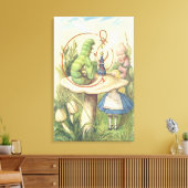 Alice trifft die Raupe Leinwanddruck (Insitu (Wohnzimmer))