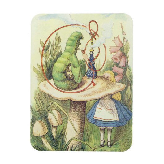 Alice trifft die Raupe Magnet (Vertikal)