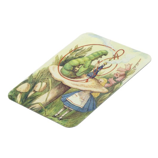 Alice trifft die Raupe Magnet (Linke Seite)