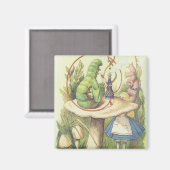 Alice trifft die Raupe Magnet (Vorderseite/Rückseite)