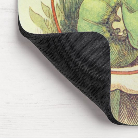 Alice trifft die Raupe Mousepad (Ecke)